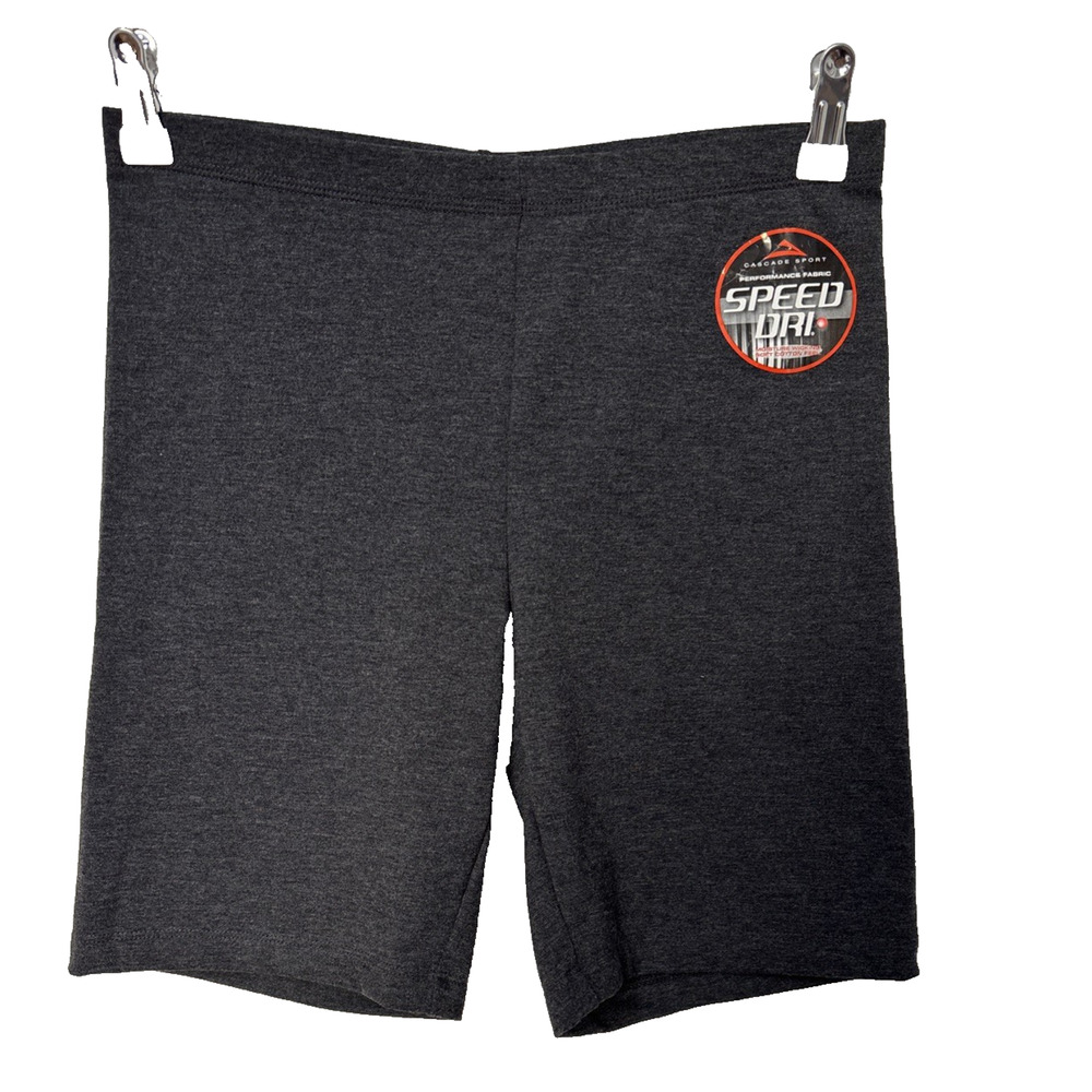 Cascade Sport Women's Med Speed Dri Bike Shorts Charcoal Gray Performance Active